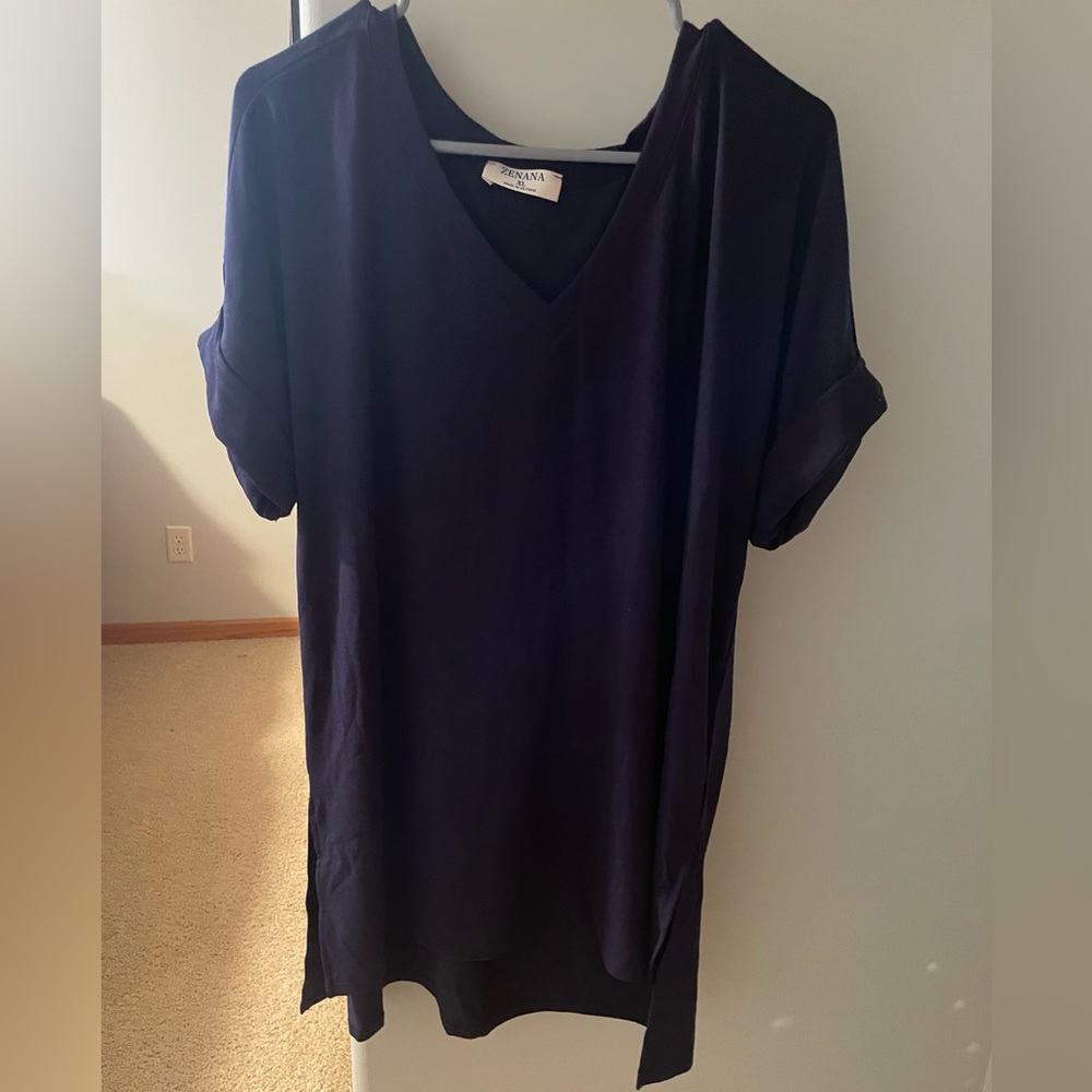 Zenana XL Navy Tunic T